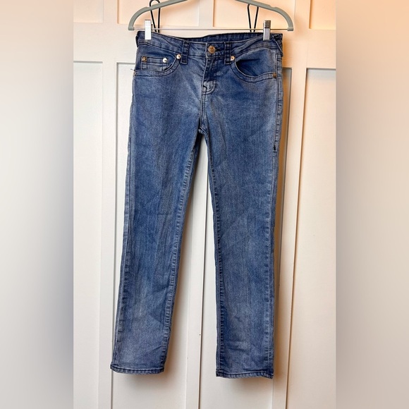 True Religion Geno Relaxed Slim Fit Jeans Boys Size 14 Straight Blue Denim - Picture 1 of 9